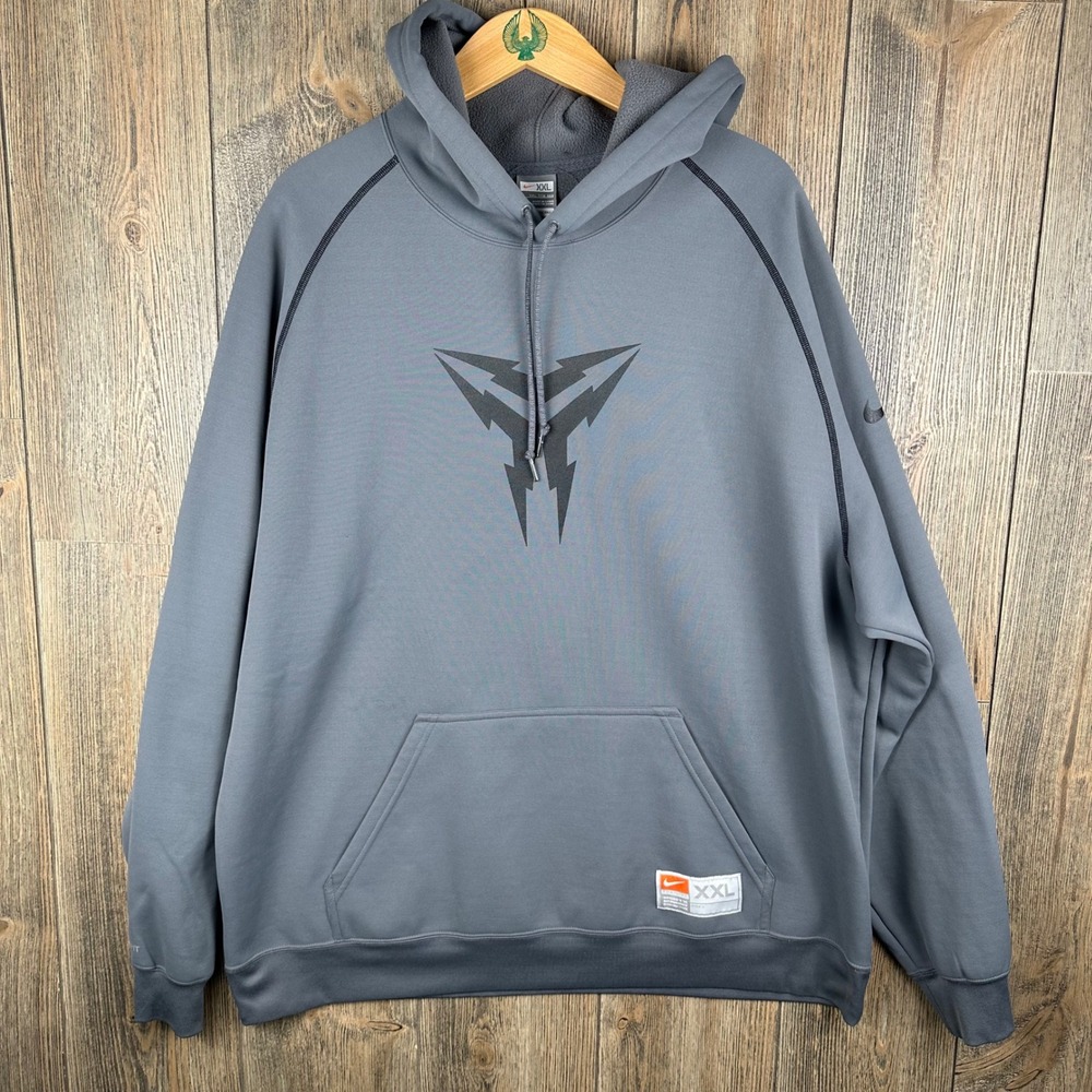 Nike Kobe Bryant Sheath Logo Therma-FIT Hoodie Mens XXL Grey Pullover Sweatshirt